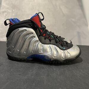 Nike Little Posite One All Star 2024 Shoes Youth 4Y Silver Foamposite FJ3303-001